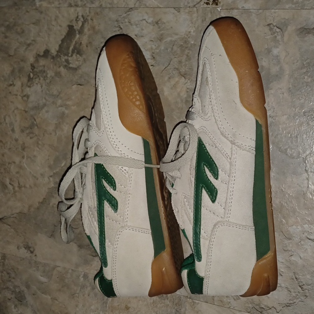 Hi Tec White and Green Sneakers, sz 6 1/2 - Picture 4 of 6